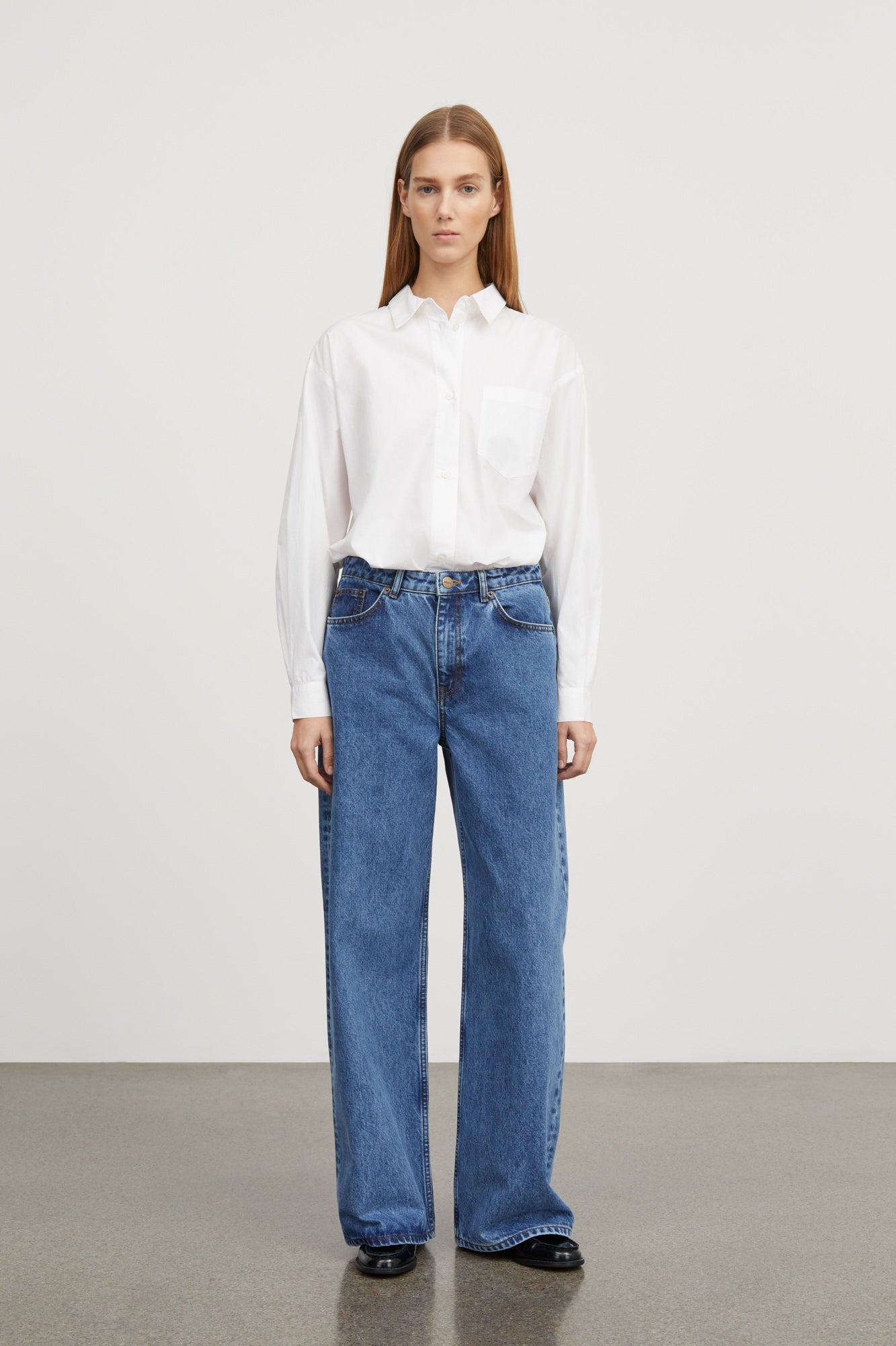 Skall Studio Willow wide jeans Jeans Washed mid blue